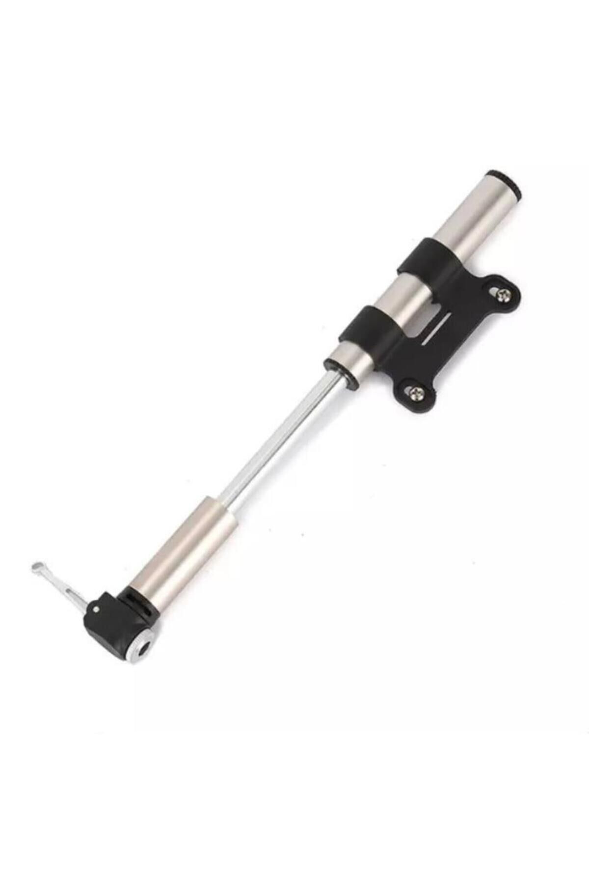 Dayanıklı Taşınabilir Alüminyum Bisiklet El Pompası 120 Psi Gümüş
