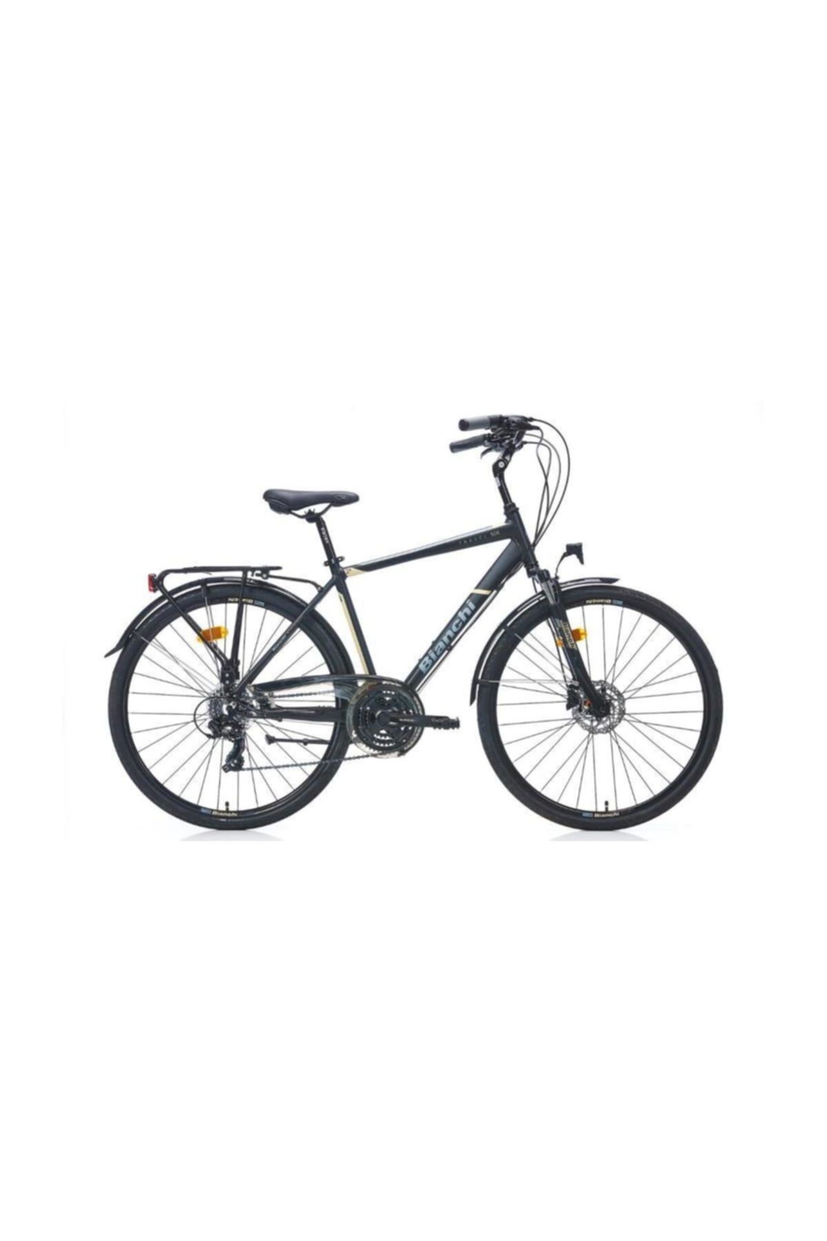 Travel 506 Erkek Şehir Bisikleti 520h Hd Fren 28 Jant 21 Vites Mat Siyah-bej Gri Nocolor-6A4Bde30