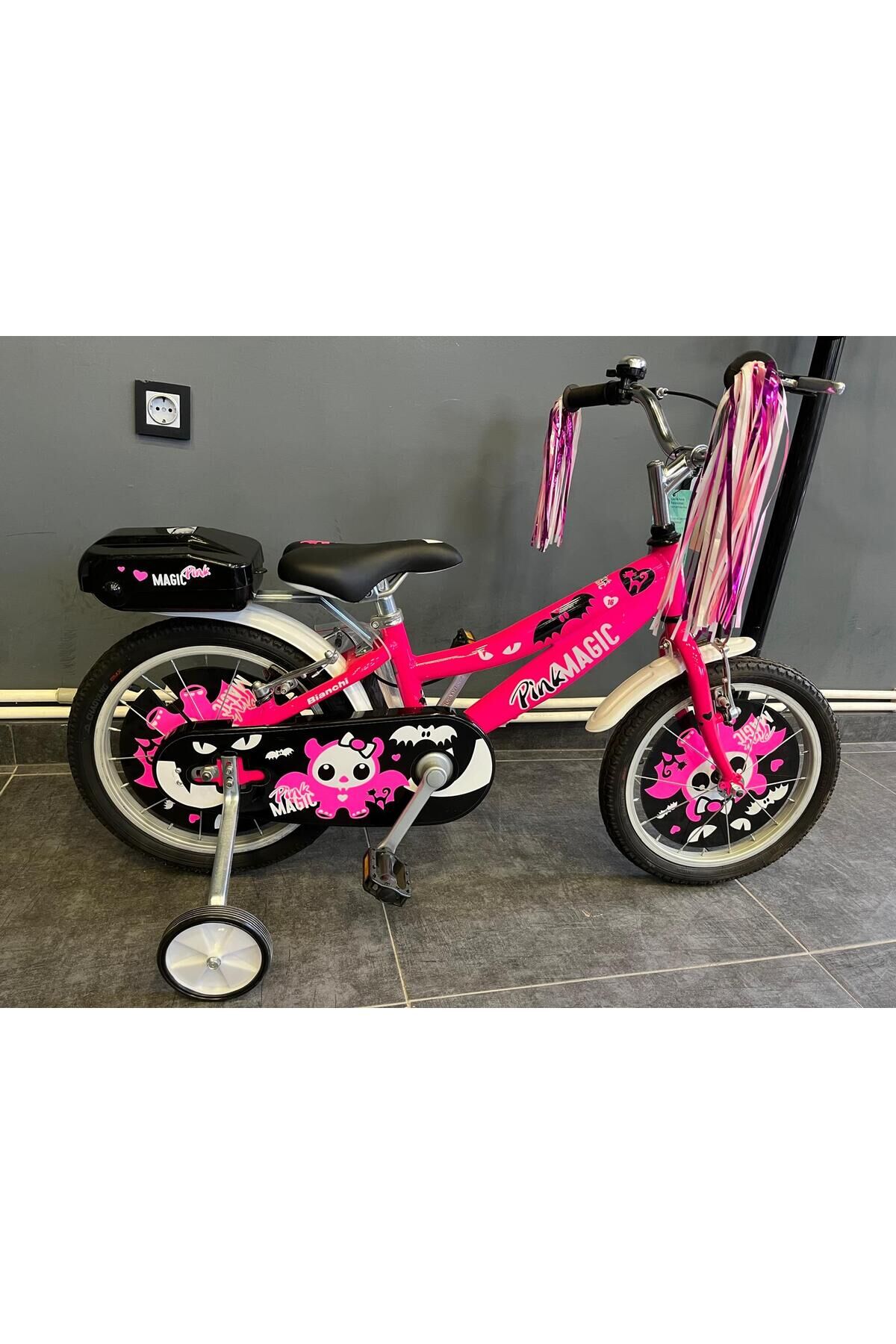 Pink Magic 16 Jant Hafif Aluminyum Kadro Kız Bisikleti Fuşya Fuşya