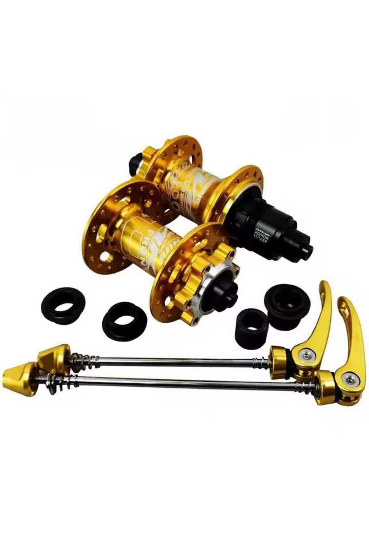 PASAK MTB Hub NBK 4 mühürlü rulman Hub 32 delikli Sarı - 9