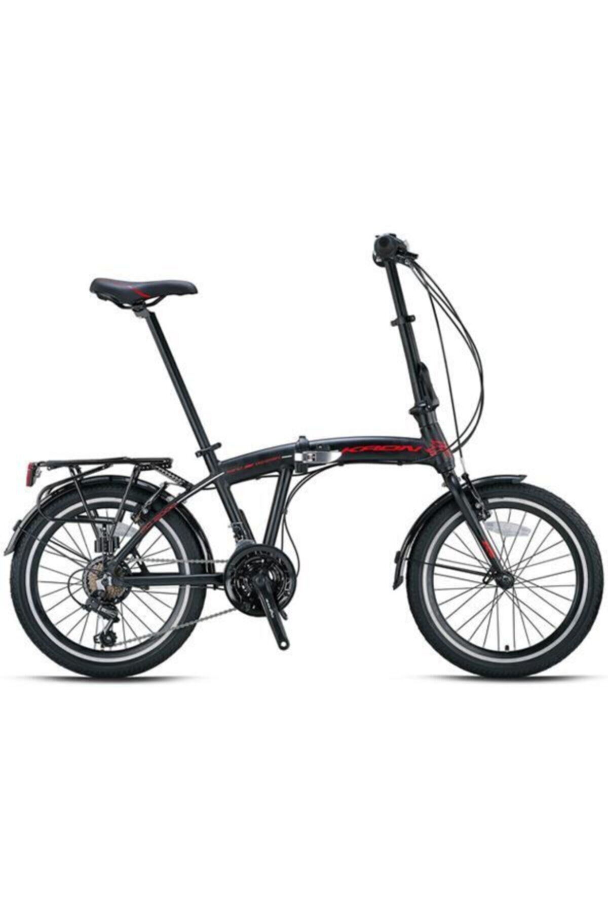 Fd2000 20 Jant 21 Vites V Vren Katlanır Bisiklet ( Çamurluk Bagajlı) Füme Kırmızı