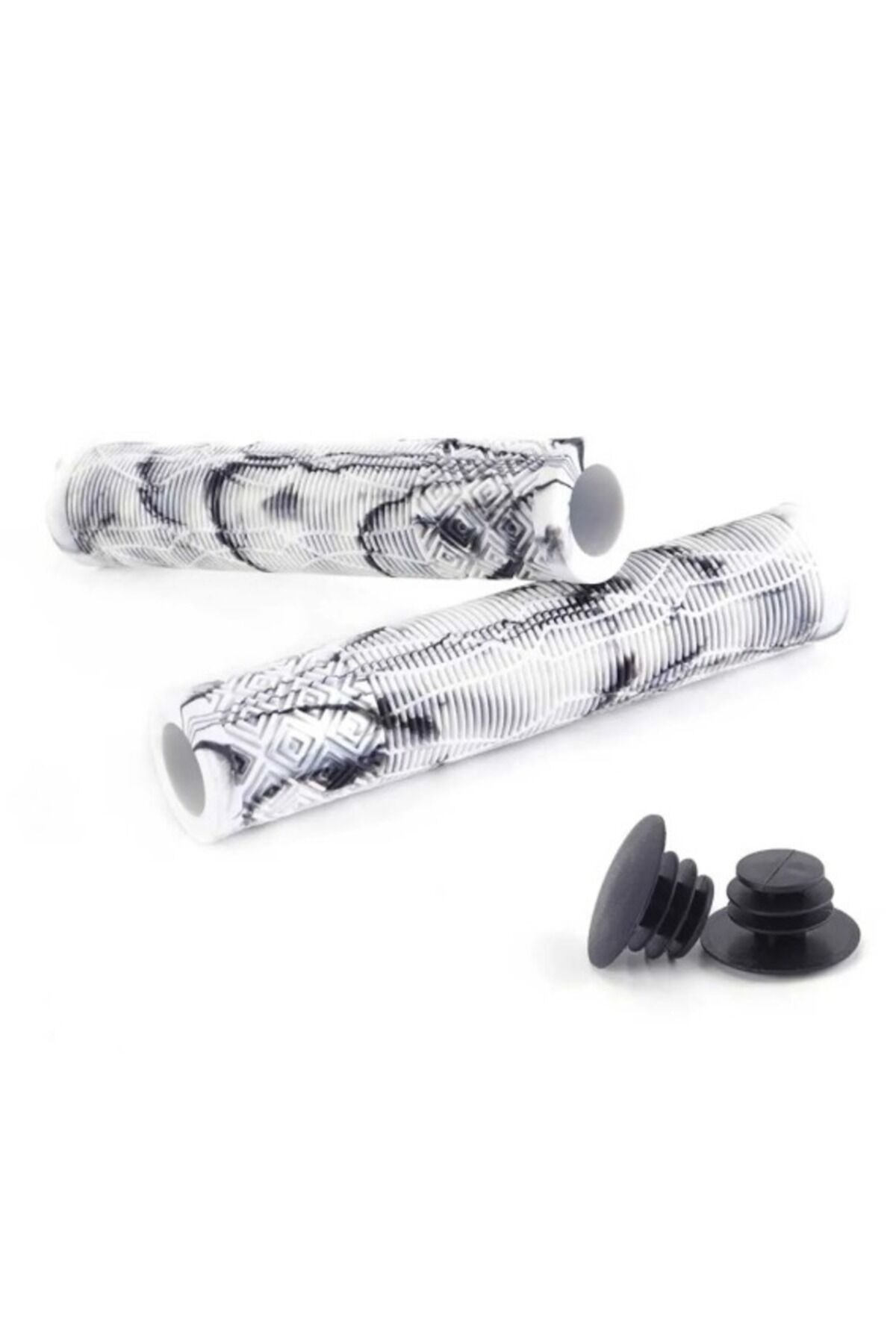 MTB BMX SİLİKON YEŞİL-SİYAH ÇİFT RENK ELCİK 165mm Beyaz