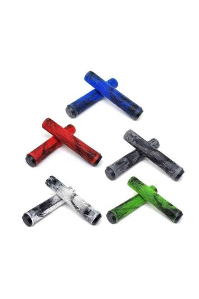 MTB BMX SİLİKON YEŞİL-SİYAH ÇİFT RENK ELCİK 165mm Mavi