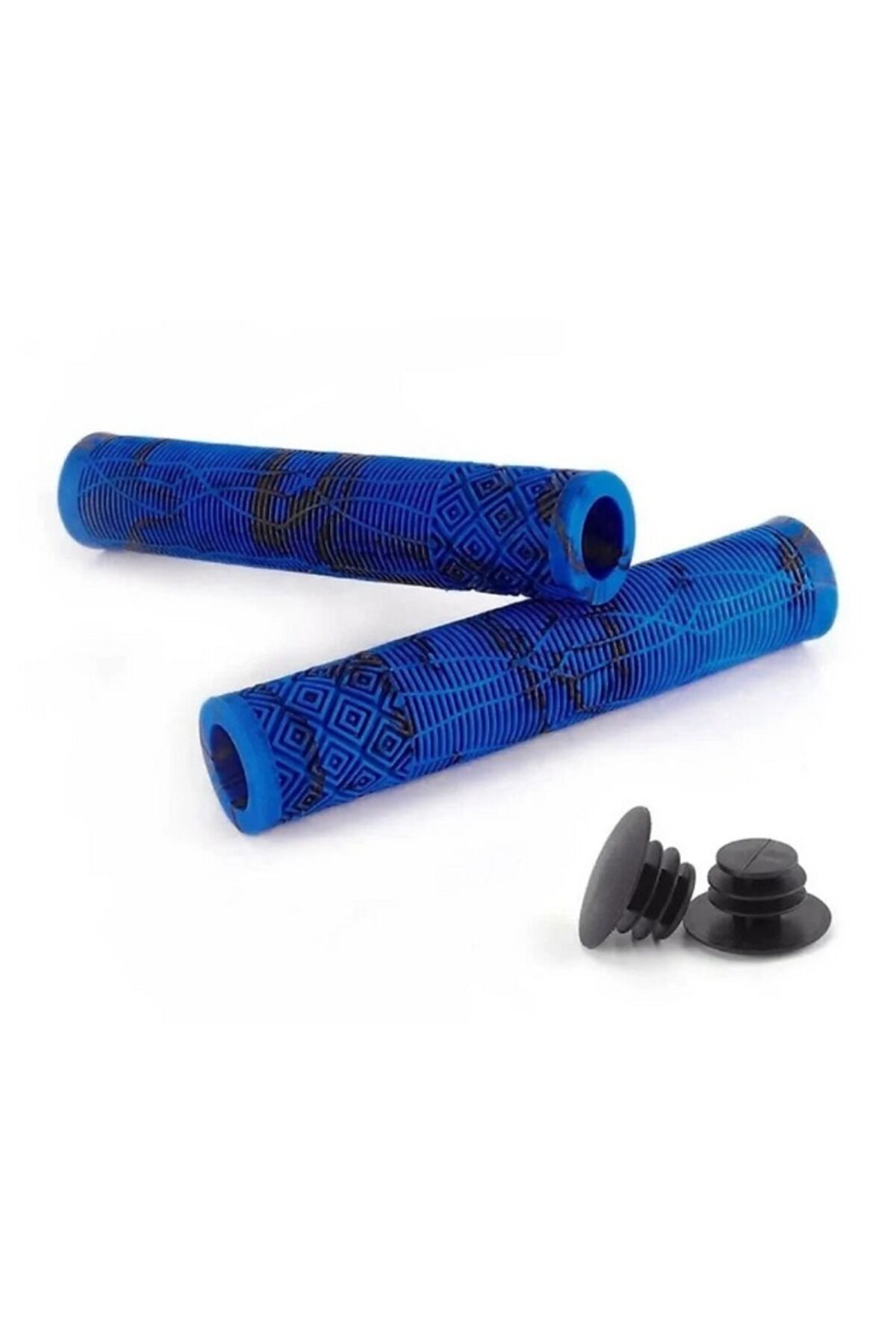 MTB BMX SİLİKON YEŞİL-SİYAH ÇİFT RENK ELCİK 165mm Mavi