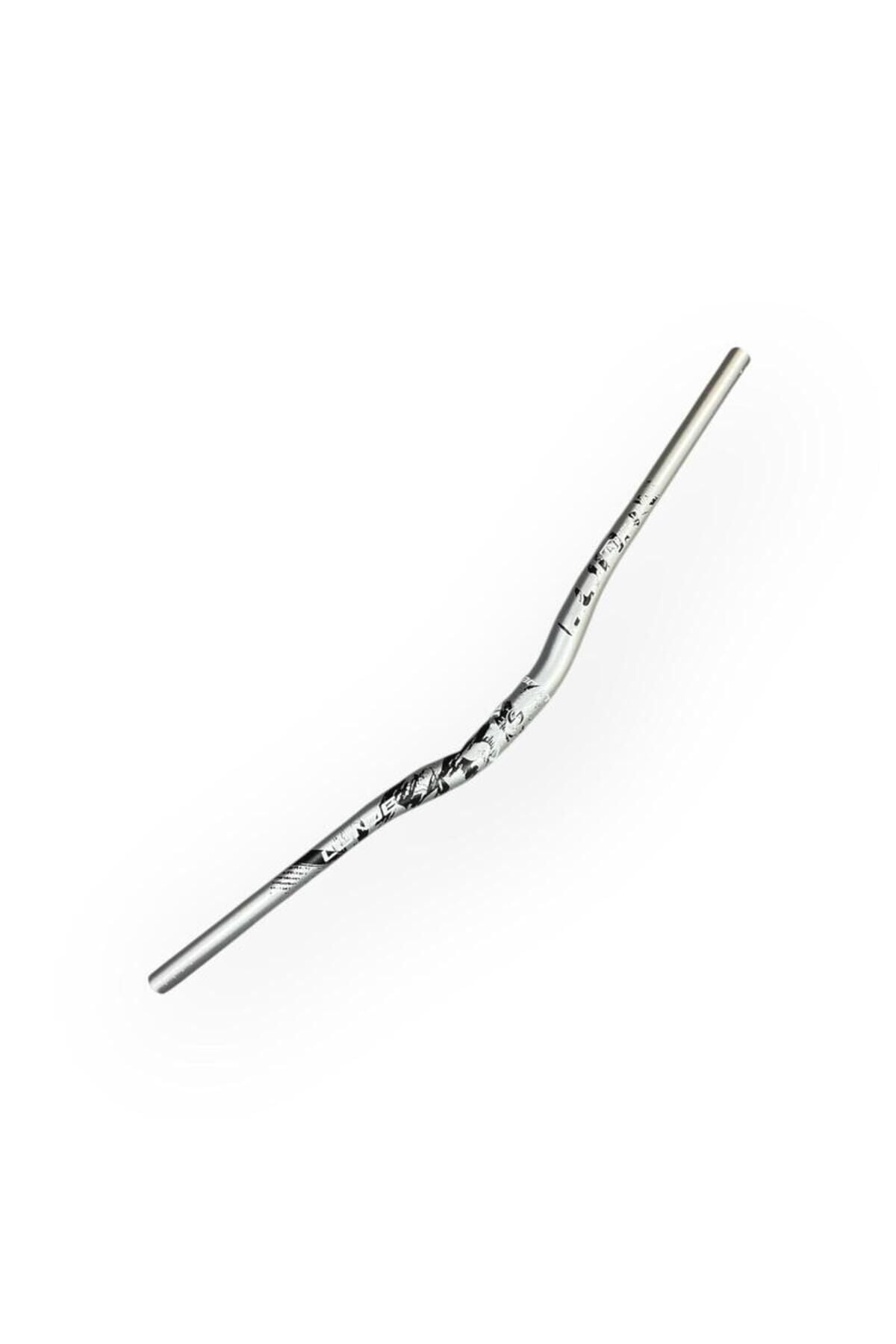 All Ride Açılı 78cm 9mm Gidon Gümüş Renk 31.8mm Gümüş