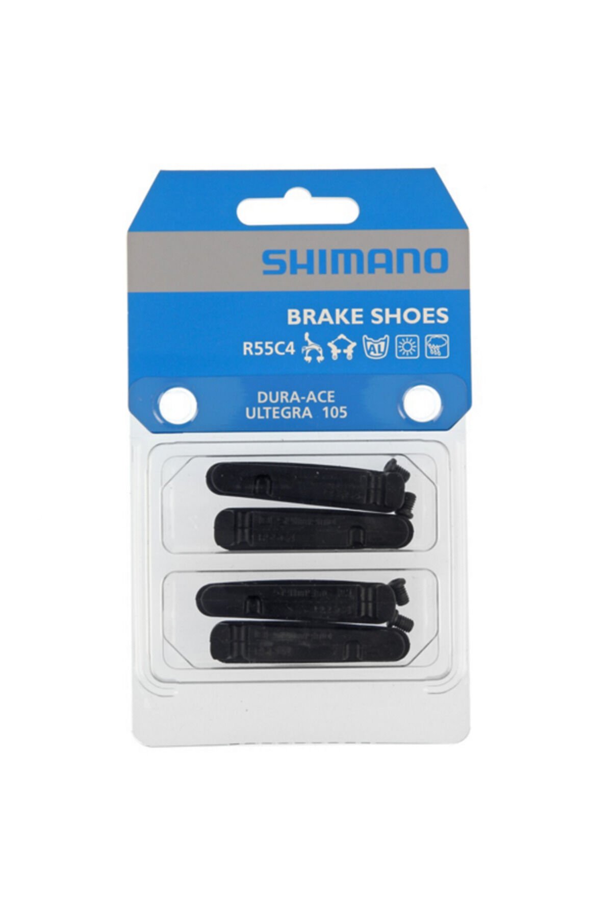 Carbon Jant uyumlu Fren Pabuç Pedi R55C4 -2 Çift Siyah