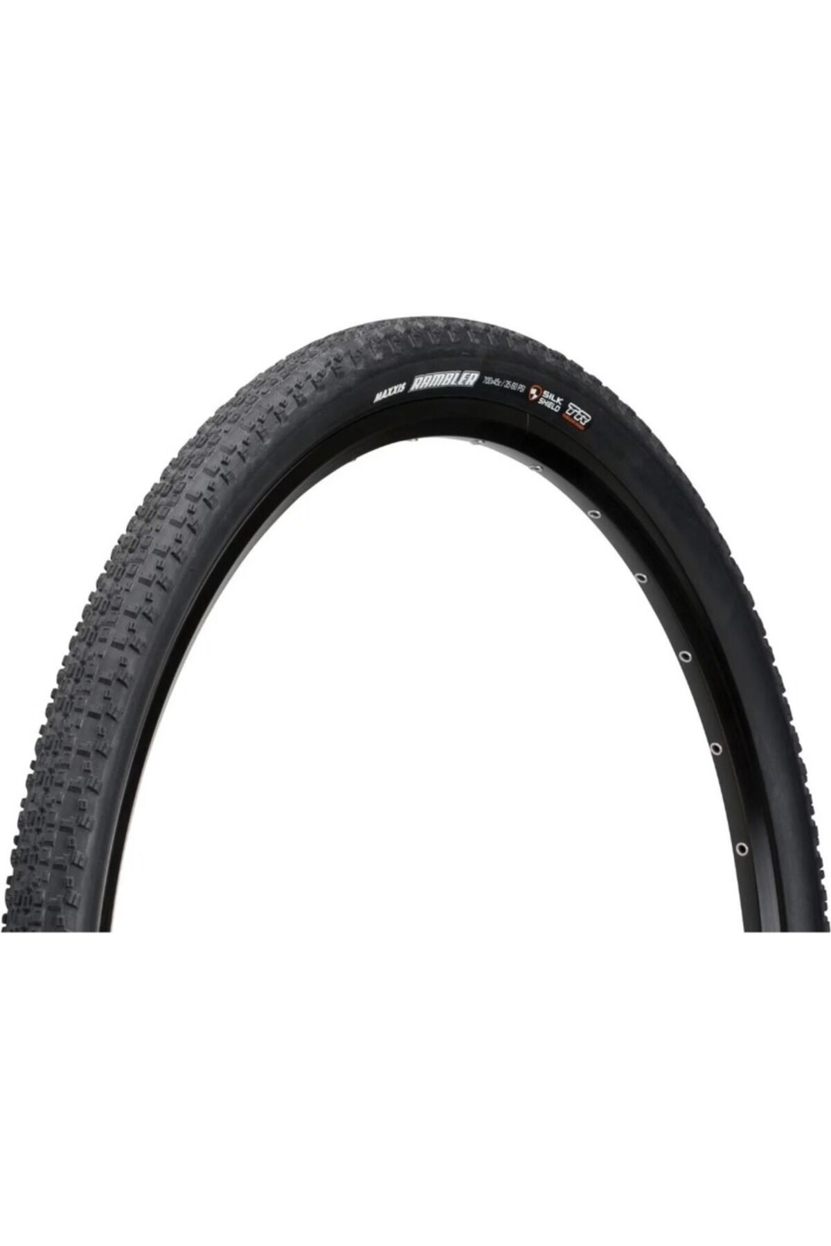 Rambler Silk Shield Tubeless Gravel 700x45 Dış Lastik Siyah Katlanır Siyah - 28