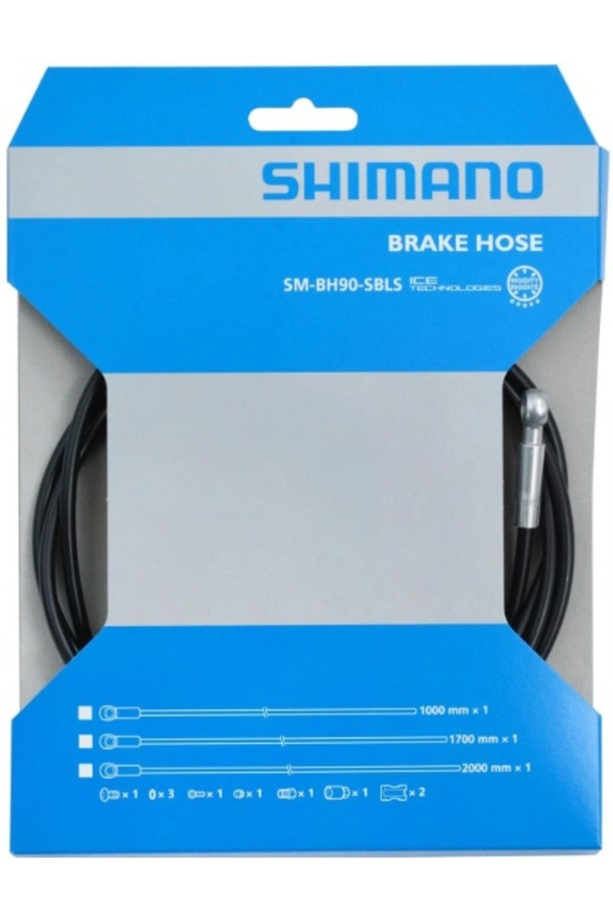 Zee SM-BH90-SBLS Hidrolik Fren Hortumu 2000mm Siyah