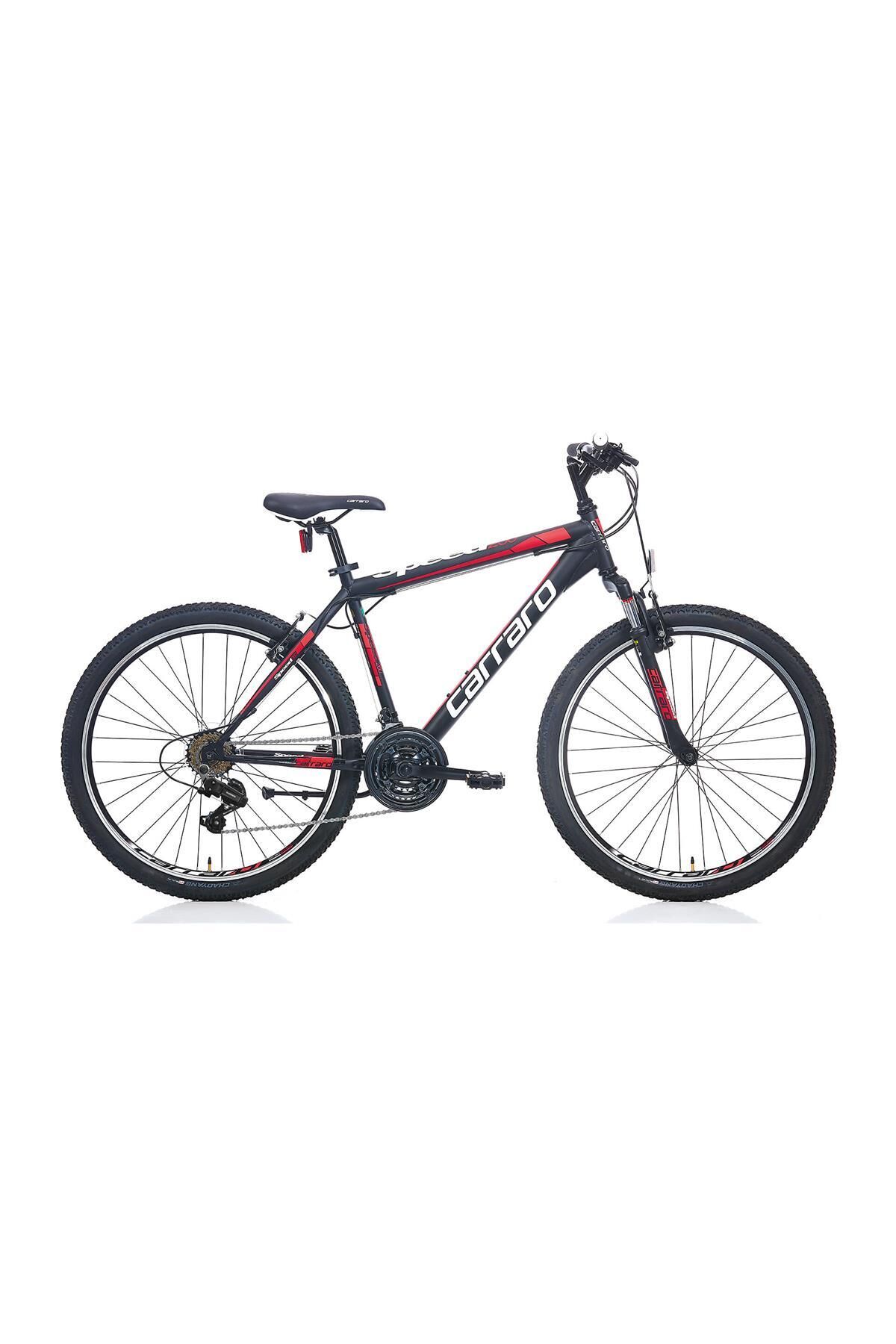24J CARRARO SPEED 240 DAĞ BİSİKLETİ - MAT SİYAH KIRMIZI (alüminyum) Mat Si̇yah Kirmizi