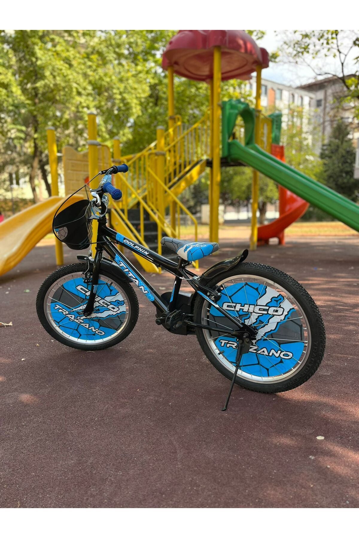 TİTAN DOLPHİN V-FREN 20'' JANT Si̇yah-Mavi̇