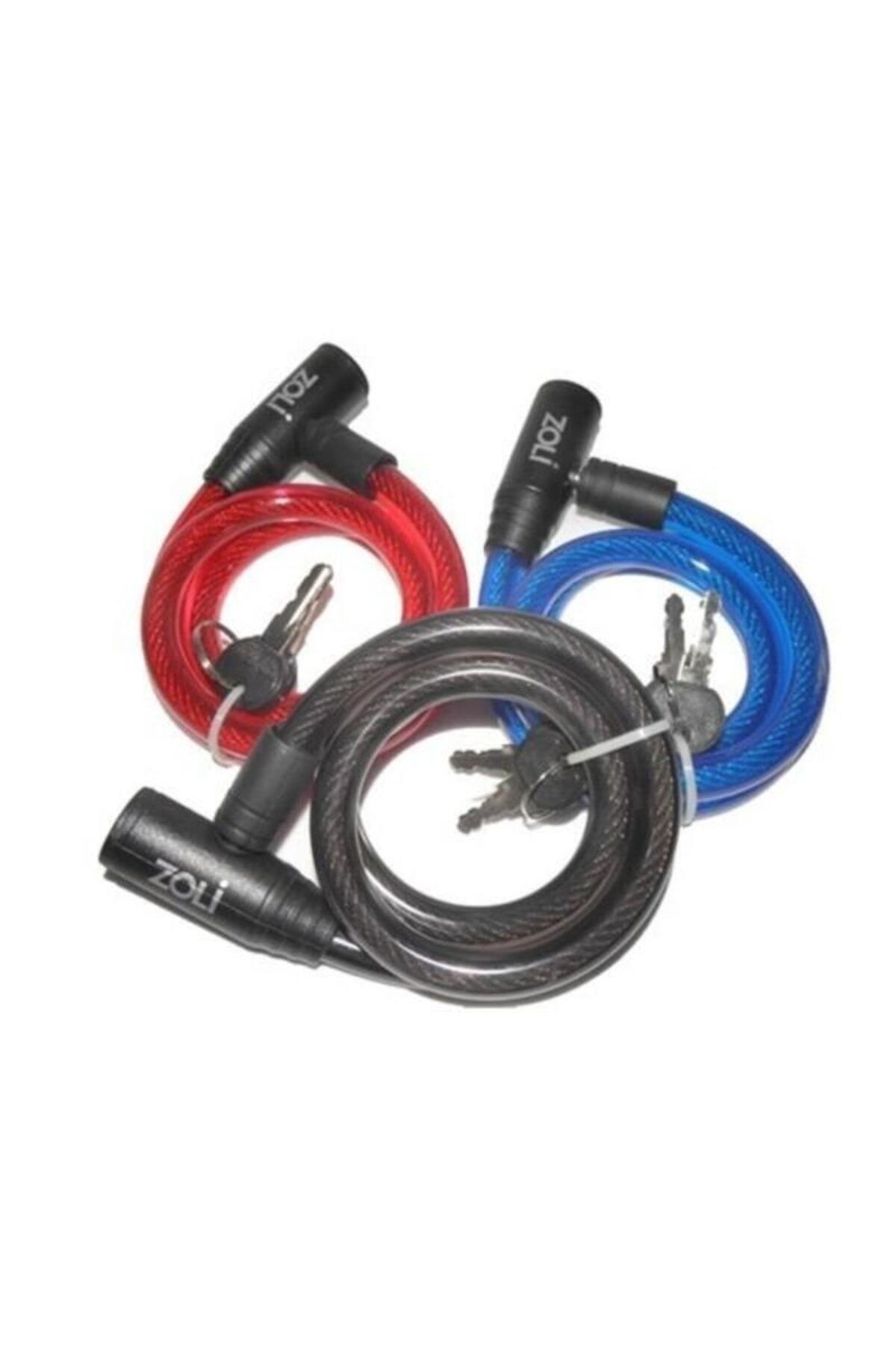 Zoli Bisiklet Kilidi 12x800mm Kırmızı Si̇yah