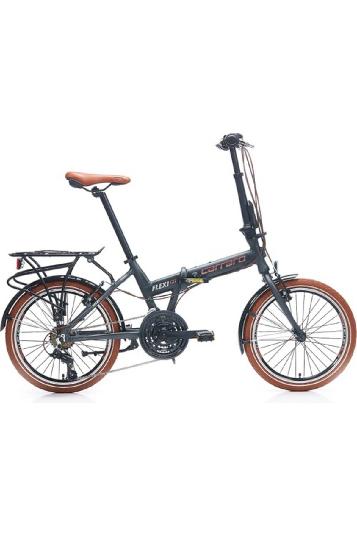 Flexi 121 20 Jant Katlanır Bisiklet 21 Vites Vb - Antrasit Gri Bakır