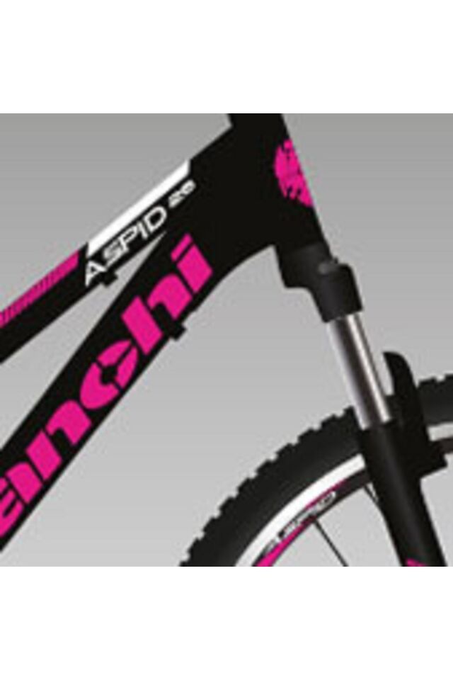 Aspid 26 Kadın 26 Jant 430h 21-v Vb Mat Siyah-fuşya-beyaz Bayan Dağ Bisikleti
