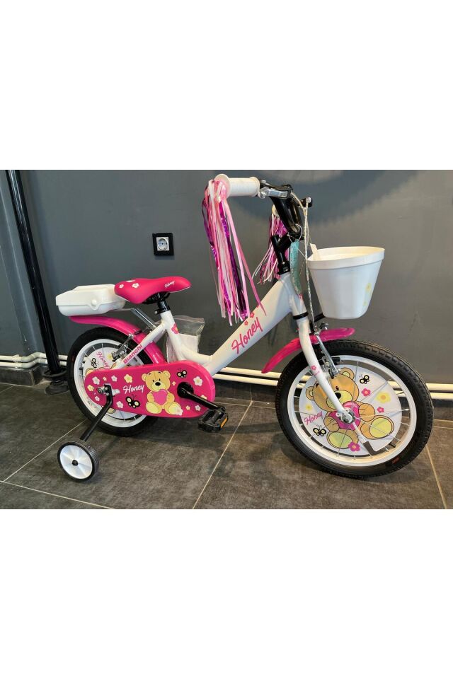 Honey 16 Jant V Fren Kız Çocuk Bisikleti Beyaz-pembe
