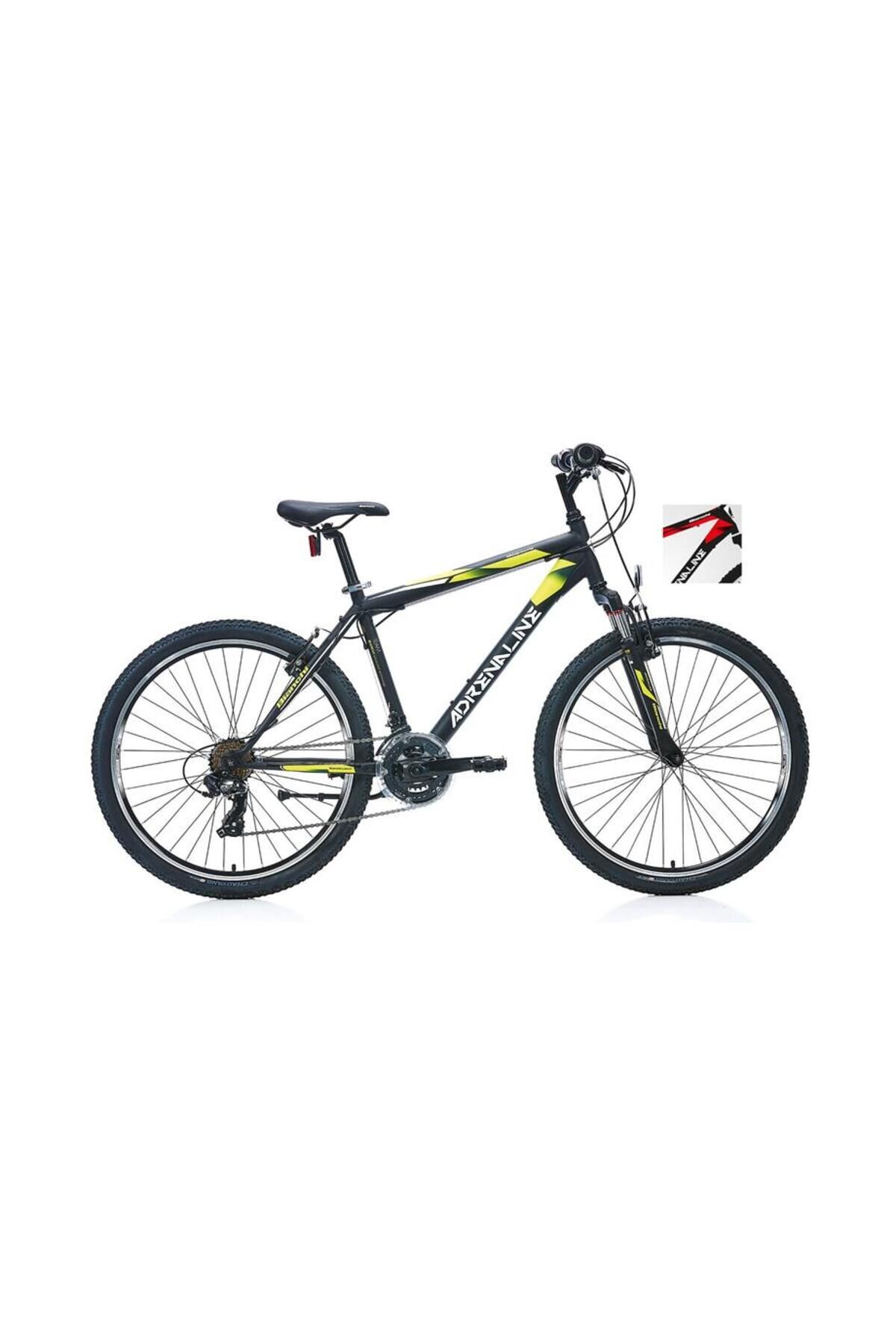 Adrenalıne Erkek Dağ Bisikleti 460h V 26 Jant 21 Vites Mat Siyah Beyaz Kırmızı