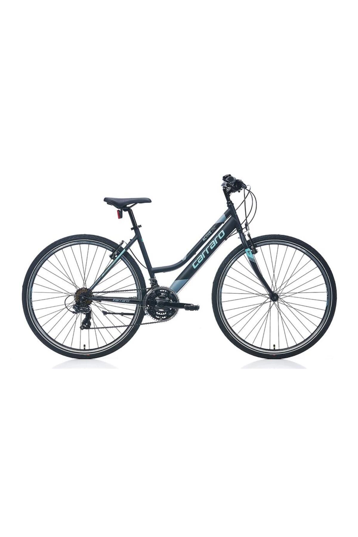 Actıve 282 Kadın Şehir Bisikleti 400h V 28 Jant 21 Vites Mat Siyah-koyu Gri-turkuaz