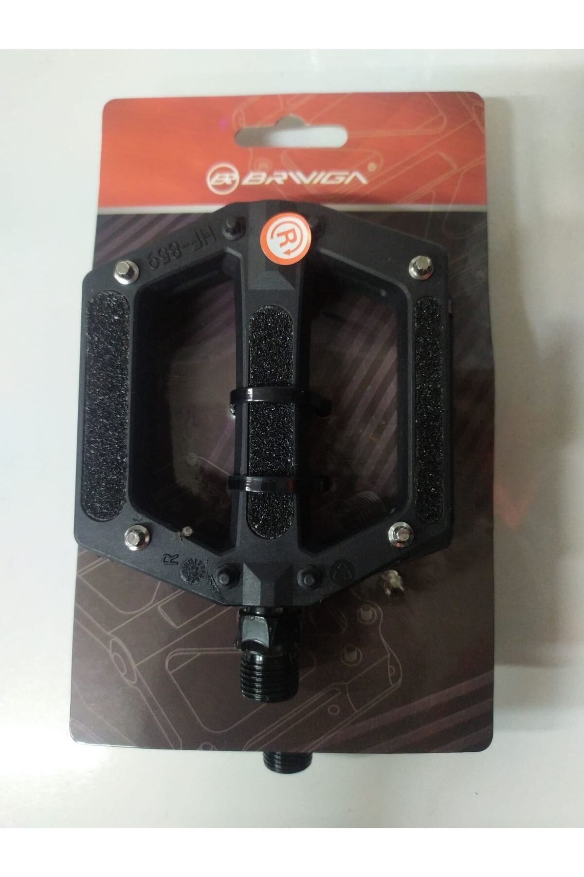 BRİVİGA PEDAL PLATFORM COMFORT KAYDIRMAZ YÜZEY SİYAH 108x91mm 316g/pr