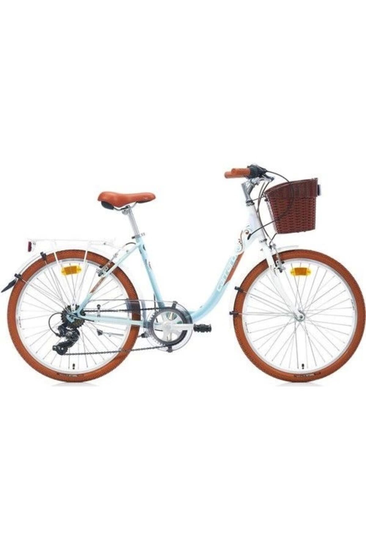 Juliana 26''jant 7 Vites 43 Kadro V Fren Şehir Bisikleti Beyaz Turkuaz Kahve