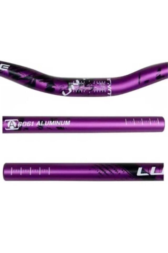 All Ride Açılı 78cm 9mm Gidon Mor Renk 31.8mm