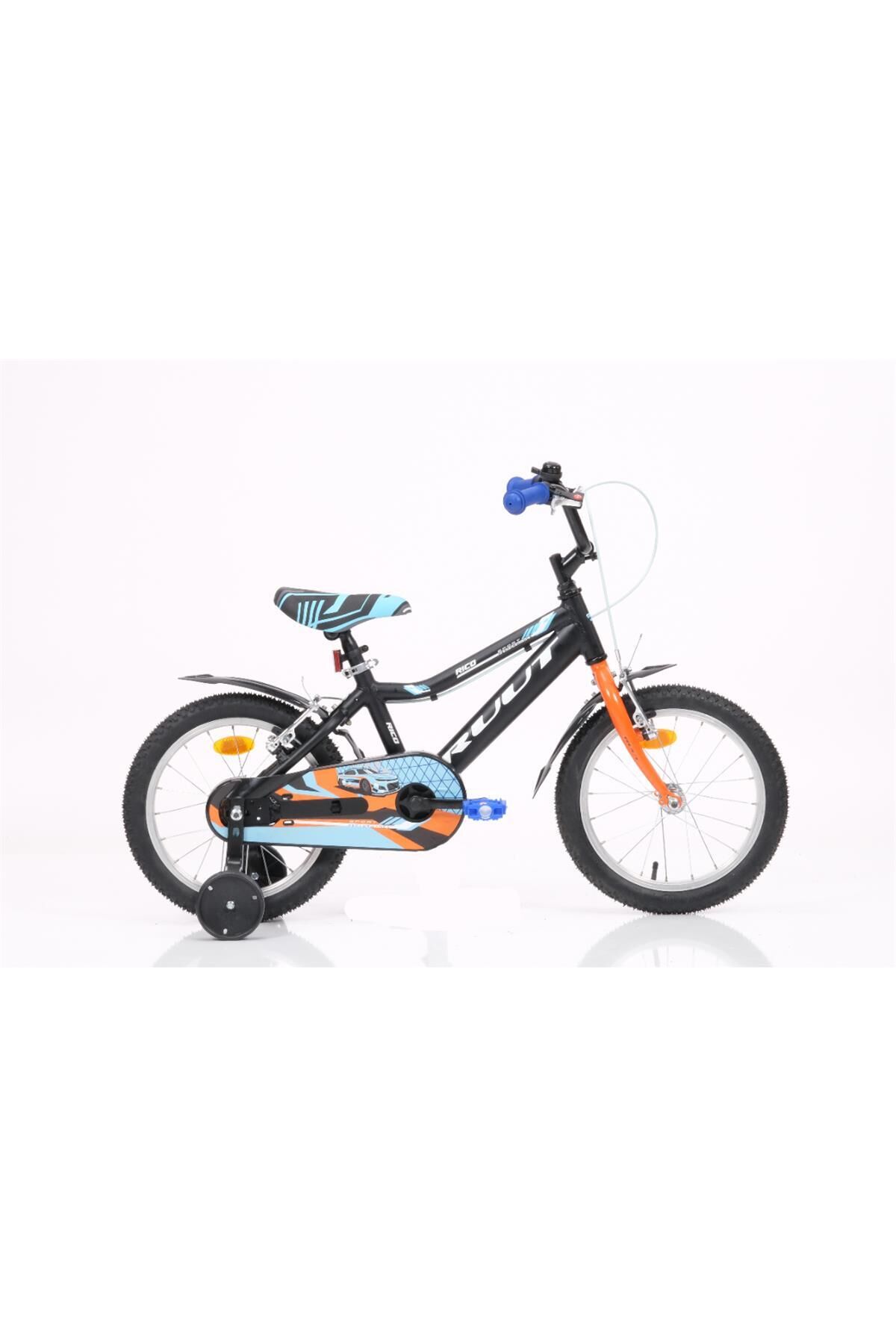 16J RUUT RICO ÇOCUK BİSİKLETİ - SİYAH TURUNCU TURKUAZ