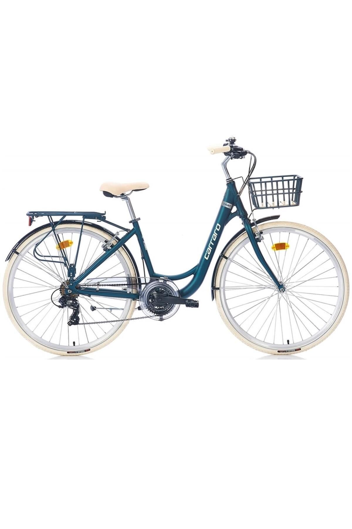28J CARRARO JULIET ŞEHİR BİSİKLETİ - MAT MAVİ KROM KREM - 43