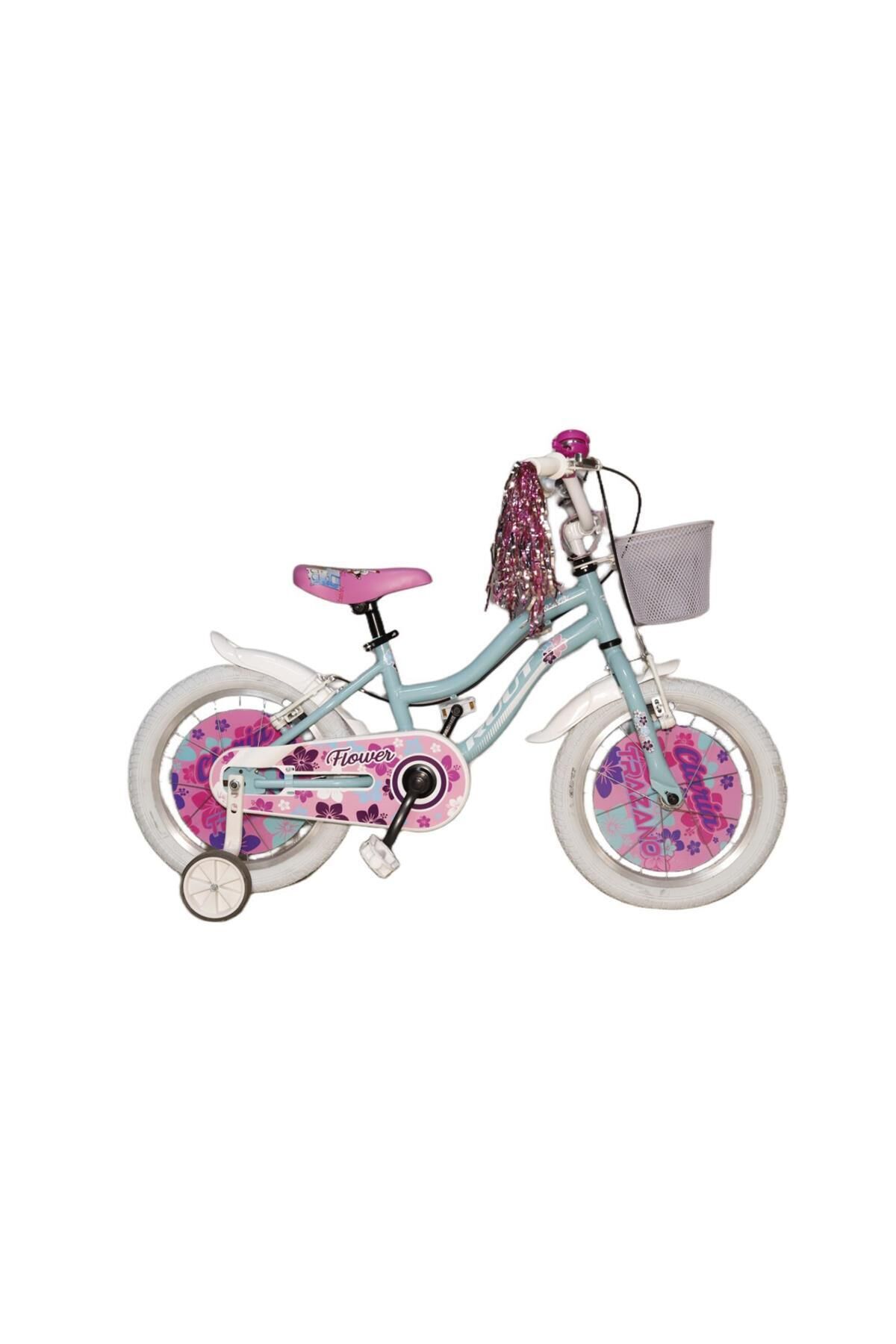 16J RUUT FLOWERS KIZ ÇOCUK BİSİKLETİ - TURKUAZ