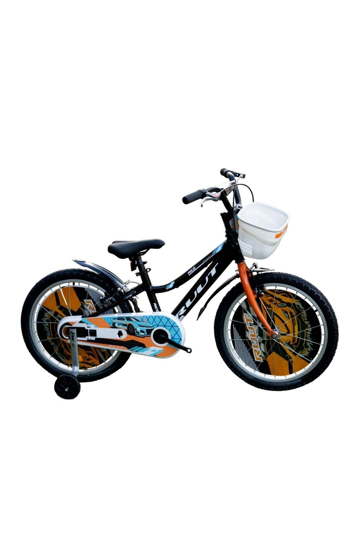 20J RUUT RICO ÇOCUK BİSİKLETİ - SİYAH TURUNCU TURKUAZ