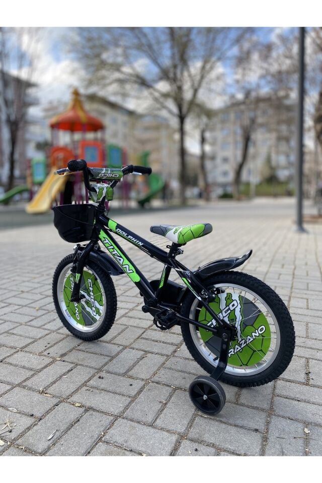 Titan Dolphine 16 Jant Erkek Çocuk Bisikleti Siyah-yeşil
