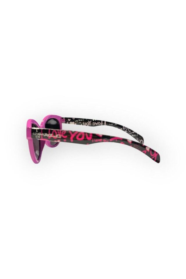 Çocuk Güneş Gözlügü I Love You Pembe/Siyah