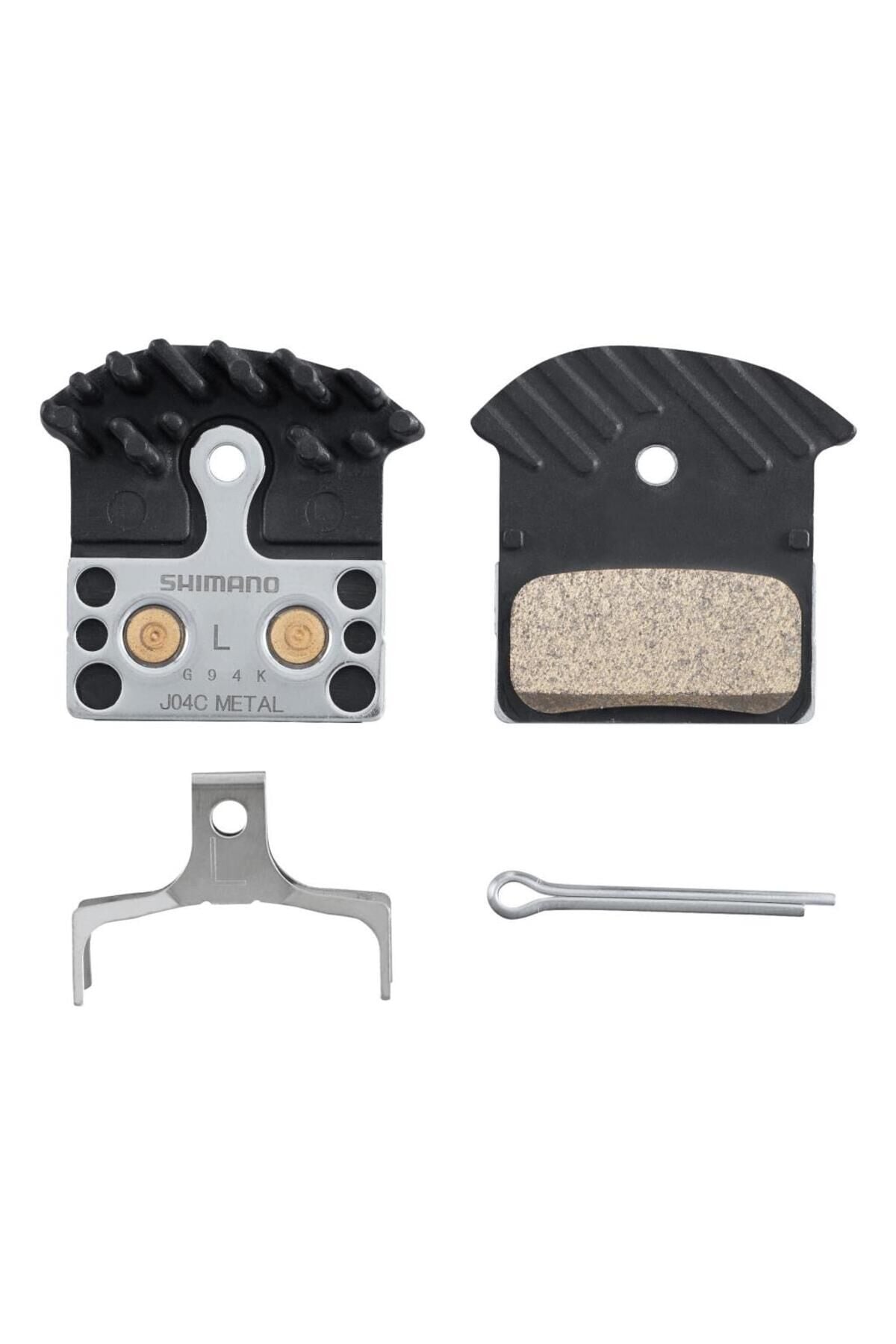 Deore XT | SLX | XTR Uyumlu Metal Disk Fren Balatası J04C-MF Icetech Kutusuz IBPJ04CMFBS Siyah